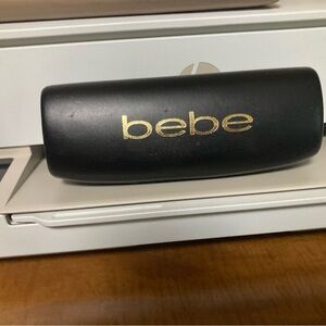 Bebe Black Case with Gold Logo